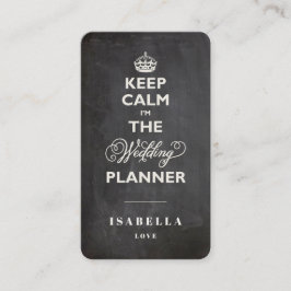 保Calm I'm theウェディングプランナーChalkboardおもしろい 名刺