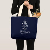 保Calm I's The Bridesmaid  Diamidの文字おもしろいの結婚 ラージトートバッグ (正面(商品))