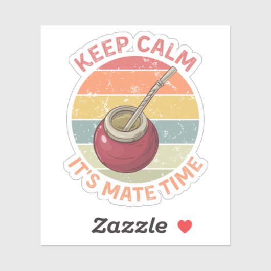 保Calm It's Mate Time - Yerba Mate シール (シート)
