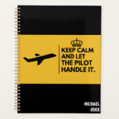 保Calm & Letパイロット、航空、おもしろい プランナー手帳 (正面)