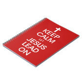 保Calm Let Jesus Lead On - Christian Religious ノートブック (左側)