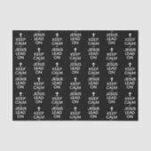 保Calm Let Jesus Lead On - Christian Religious 薄葉紙 (正面)