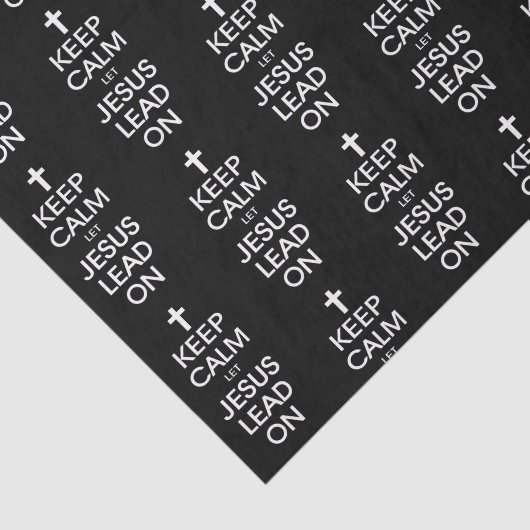 保Calm Let Jesus Lead On - Christian Religious 薄葉紙 (詳細)