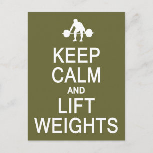 保Calm & Lift Weightsカラーカスタムポストカード ポストカード