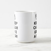 保Calm Like A Sir - With Crown コーヒーマグカップ (中央)