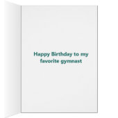 保Calm Love体操の美しい体操選手カード (内側 (右))