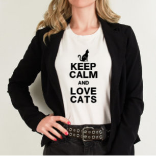 保Calm & Love Cats Shirt Tシャツ