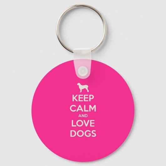 保Calm & Love Dogs キーホルダー (正面)