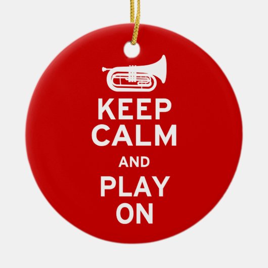 保Calm - Marching Baritone セラミックオーナメント (正面)