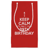 保Calm Only 39誕生日 スモールペーパーバッグ (正面)