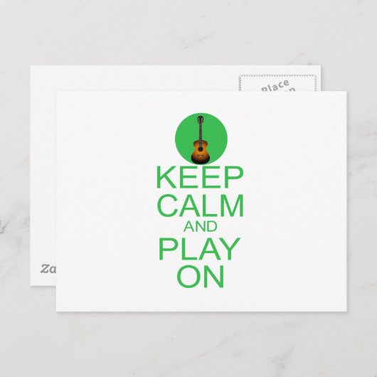 保Calm Parody Guitar ポストカード (正面/裏面)
