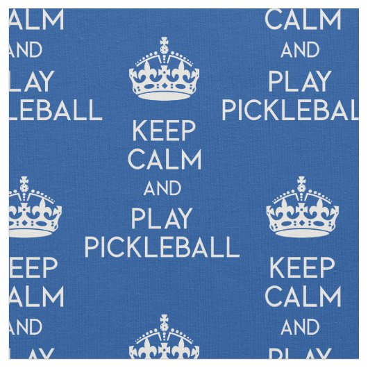 保calm - pickleball (カスタムサイズと色) ファブリック (クローズアップ)