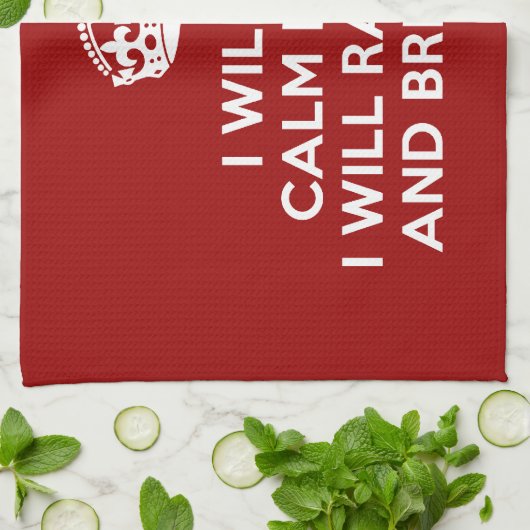 保Calm Raise Hell and Break物 キッチンタオル (折り畳み)