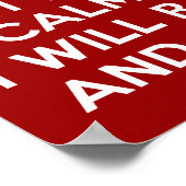 保Calm Raise Hell and Break物 ポスター (角)