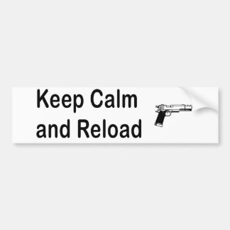 保Calm Reload Handgun バンパーステッカー