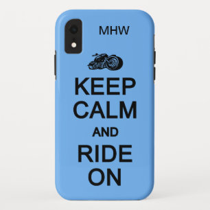 保Calm & Ride Onモノグラムの電話ケカスタムース iPhone XRケース
