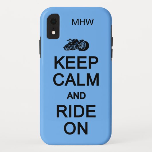 保Calm & Ride Onモノグラムの電話ケカスタムース Case-Mate iPhoneケース (裏面)