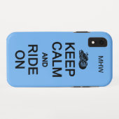 保Calm & Ride Onモノグラムの電話ケカスタムース Case-Mate iPhoneケース (裏面(横))