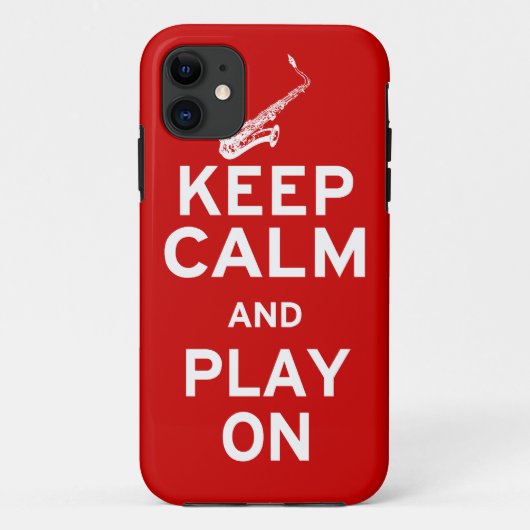 保Calm Saxophone Case-Mate iPhoneケース (裏面)