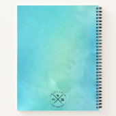 保Calm Sew On Craftsブルーウォーター ノートブック (裏面)