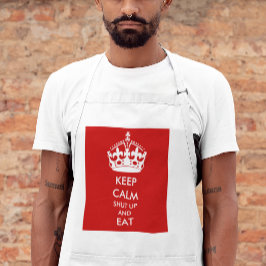 保CALM SHUT UPとエプロン食べ スタンダードエプロン