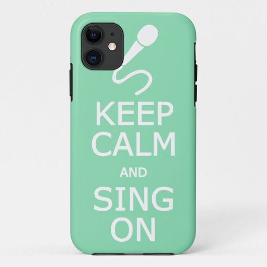 保Calm & Singオンカスタム色iPhoneケース Case-Mate iPhoneケース (裏面)