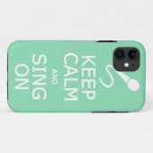 保Calm & Singオンカスタム色iPhoneケース Case-Mate iPhoneケース (裏面(横))