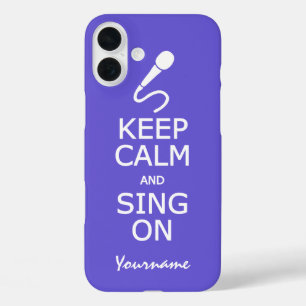 保Calm & Sing Onカスタムカラーケース iPhone 16 Plusケース