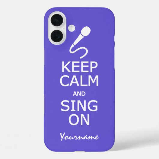 保Calm & Sing Onカスタムカラーケース Case-Mate iPhoneケース (裏面)