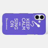 保Calm & Sing Onカスタムカラーケース Case-Mate iPhoneケース (裏面 (横))