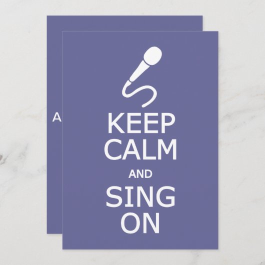 保Calm & Sing Onカスタム招待状 招待状 (正面/裏面)