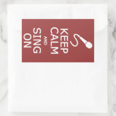 保Calm & Sing Onカスタム Colorステッカー 長方形シール (バッグ)