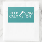 保Calm & Sing Onカスタム Colorステッカー 長方形シール (バッグ)