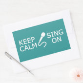 保Calm & Sing Onカスタム Colorステッカー 長方形シール (封筒)