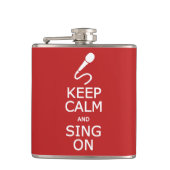 保Calm & Sing Onカスタム Flask フラスク (正面)