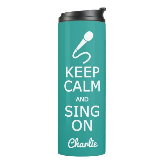 保Calm & Sing On名前をカスタムする&カラータンブラー タンブラー (回転左)