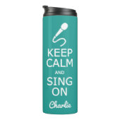 保Calm & Sing On名前をカスタムする&カラータンブラー タンブラー (回転右)