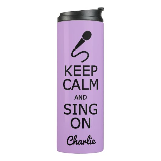 保Calm & Sing On名前をカスタムする&カラータンブラー タンブラー (回転左)