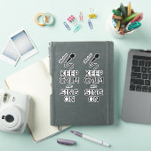 保Calm & Sing On名前をカスタムする シール (iPadカバー)