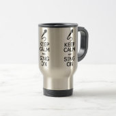 保Calm & Sing On mug-スタイル、カラーを選択 トラベルマグ (正面右)