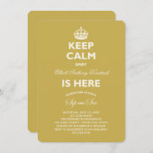 保Calm Sipと見るベビー誕生の発表 招待状 (正面/裏面)