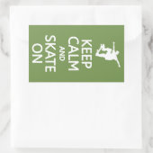 保Calm & Skateオンカスタムカラーステッカー 長方形シール (バッグ)