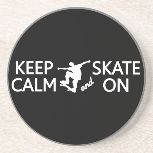保Calm & Skate Onカスタムカラーコースター コースター (正面)