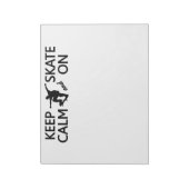 保Calm & Skate OnカスタムNotepad ノートパッド (回転)