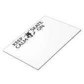 保Calm & Skate OnカスタムNotepad ノートパッド (アングル)