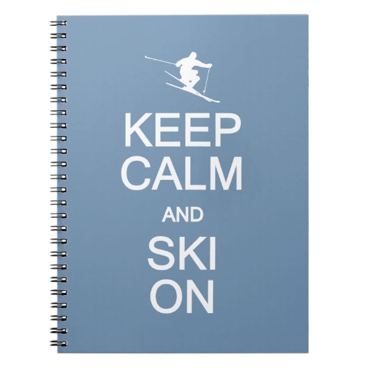 保Calm & Ski Onカスタム Color notebook ノートブック (正面)