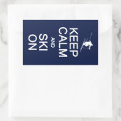 保Calm & Ski On stickers 長方形シール (バッグ)