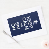 保Calm & Ski On stickers 長方形シール (封筒)