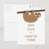 保Calm Slothはがき ポストカード (正面/裏面)
