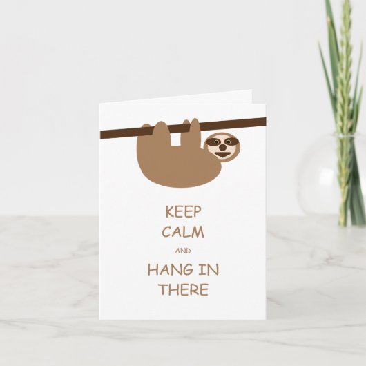 保Calm Sloth Card カード (正面)